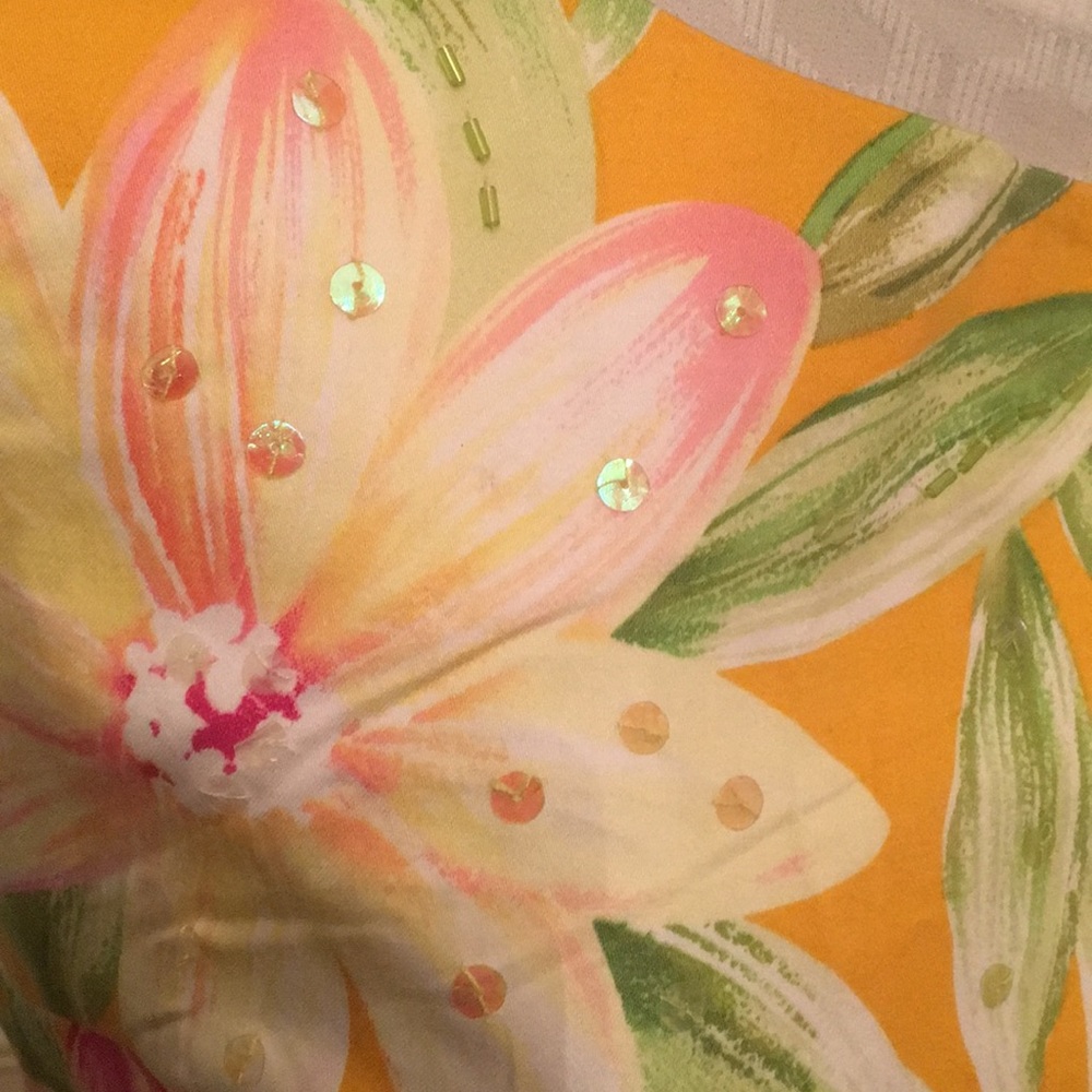 Floral dress beaded sequin size12 - Picture 2 of 5